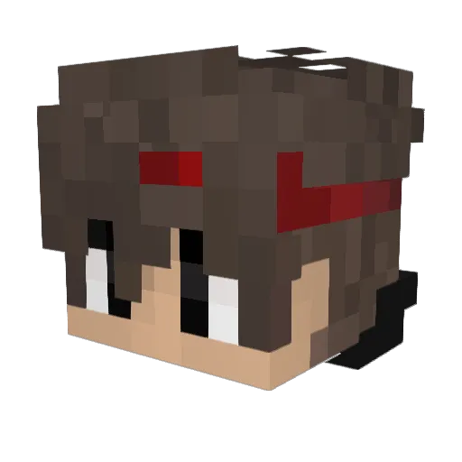 BladeBoy Minecraft avatar head, 3D render