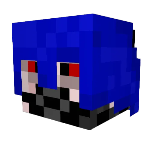 BladeBraker Minecraft avatar head, 3D render