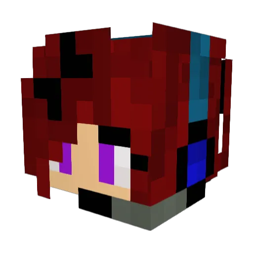 BladeFox52 Minecraft avatar head, 3D render