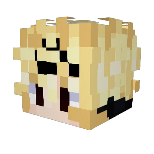 BladeKHK Minecraft avatar head, 3D render