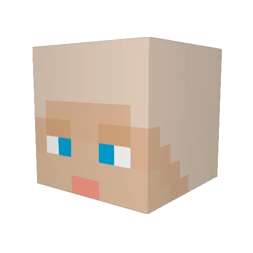 BladeRawr Minecraft avatar head, 3D render
