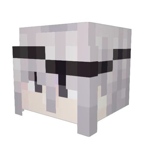 BladeSirius Minecraft avatar head, 3D render