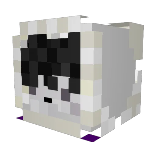 BladeType Minecraft avatar head, 3D render
