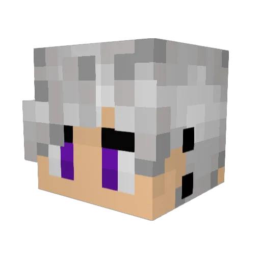 Blade_Game Minecraft avatar head, 3D render