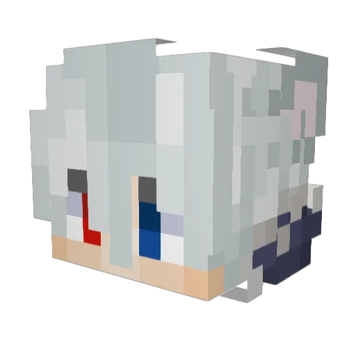Blade_Steal Minecraft avatar head, 3D render