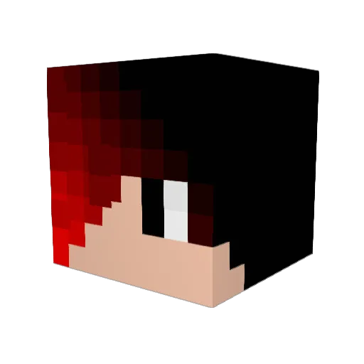 Blade_TW Minecraft avatar head, 3D render