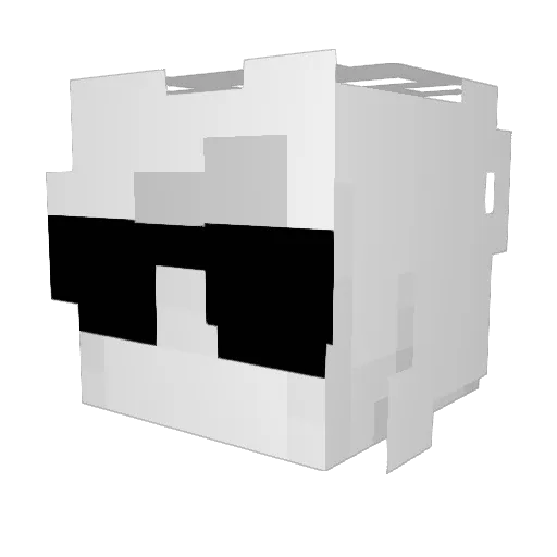 Bladebine Minecraft avatar head, 3D render