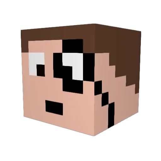Bladeddilon07 Minecraft avatar head, 3D render