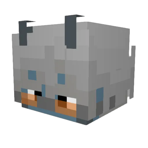 Bladeddrunk Minecraft avatar head, 3D render