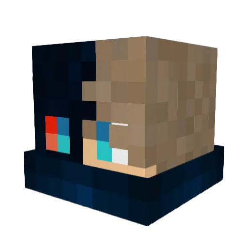 BladeisGhost Minecraft avatar head, 3D render