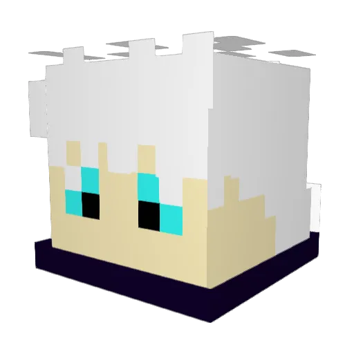 Bladelolz Minecraft avatar head, 3D render
