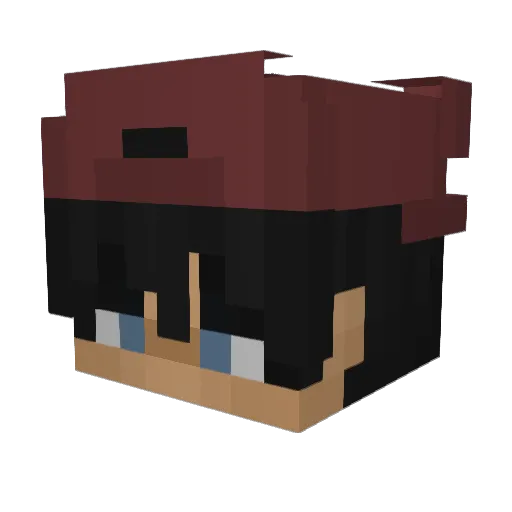 Bladenn Minecraft avatar head, 3D render