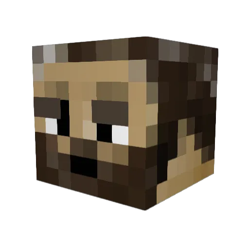 Bladeskull Minecraft avatar head, 3D render