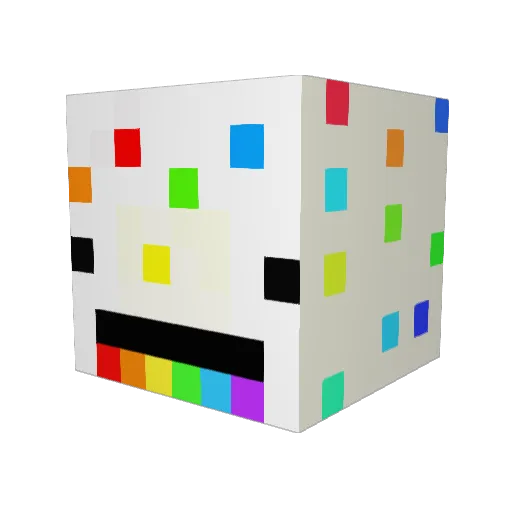 Bladezey Minecraft avatar head, 3D render