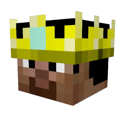 Bladhh Minecraft avatar head, 3D render