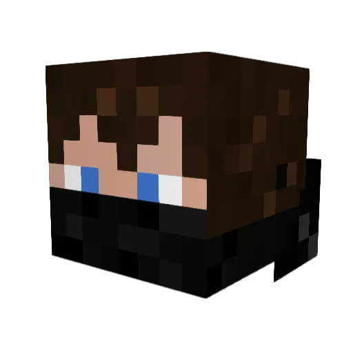 Bladventurex Minecraft avatar head, 3D render