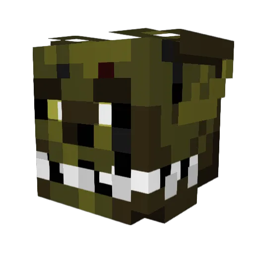 BladyHost Minecraft avatar head, 3D render