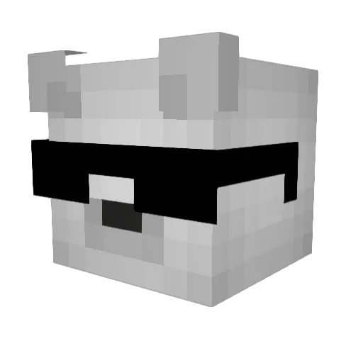 BladyPL333 Minecraft avatar head, 3D render