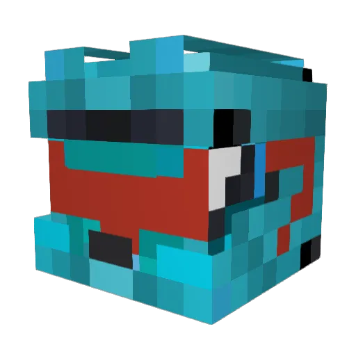 Bladzix Minecraft avatar head, 3D render