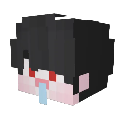 Blae___ Minecraft avatar head, 3D render