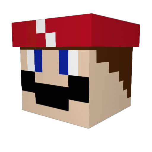 BlahBubbles Minecraft avatar head, 3D render