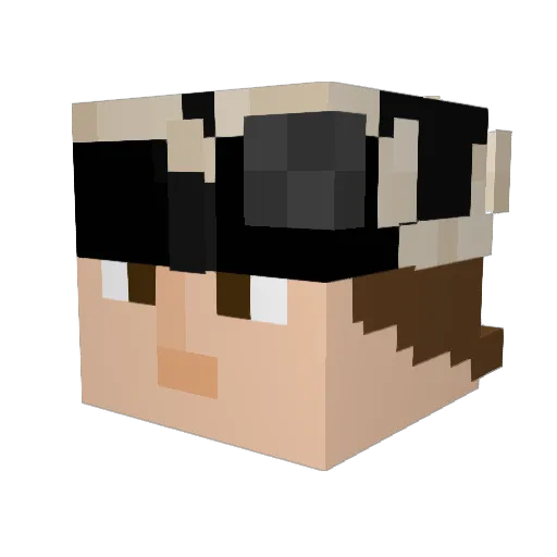 BlahRain763907 Minecraft avatar head, 3D render