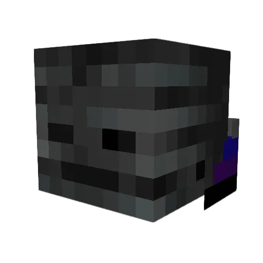 Blahha Minecraft avatar head, 3D render