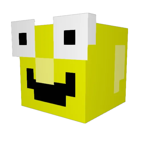 Blaidl Minecraft avatar head, 3D render