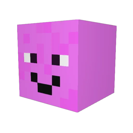 Blairman Minecraft avatar head, 3D render
