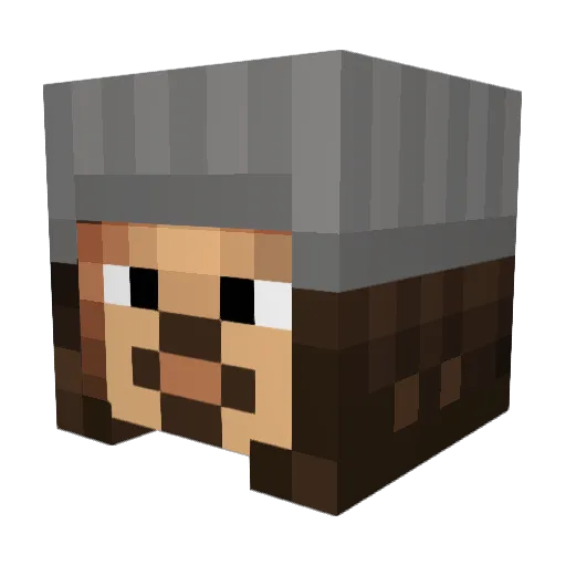 Blaiske Minecraft avatar head, 3D render