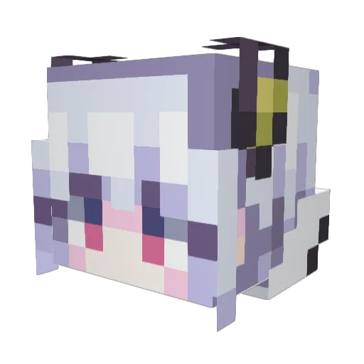 Blaist Minecraft avatar head, 3D render