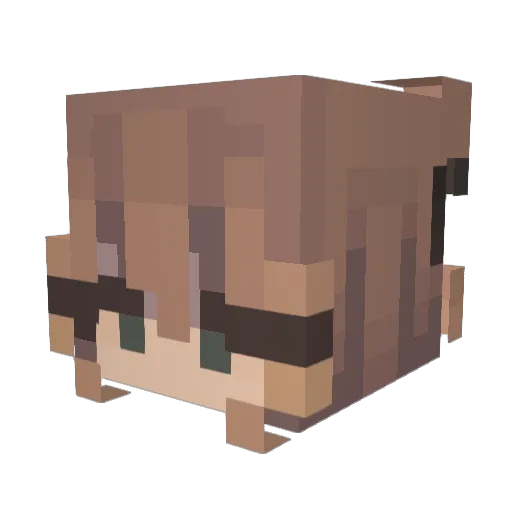 BlaizeAspire Minecraft avatar head, 3D render
