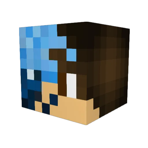 Blaize_ Minecraft avatar head, 3D render