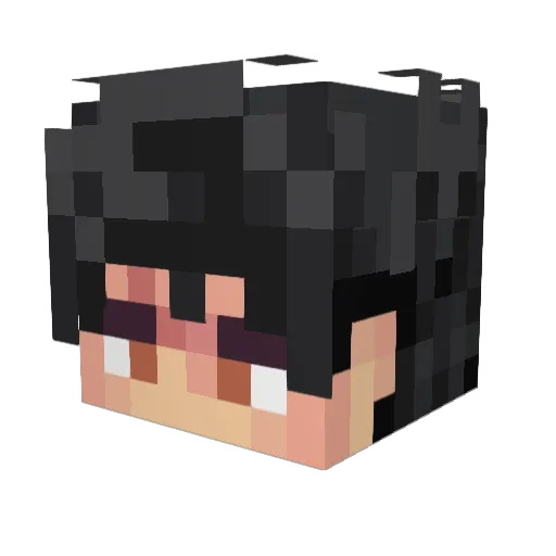 Blak3yBo11 Minecraft avatar head, 3D render