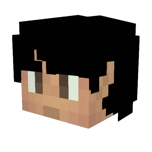 BlakDev Minecraft avatar head, 3D render
