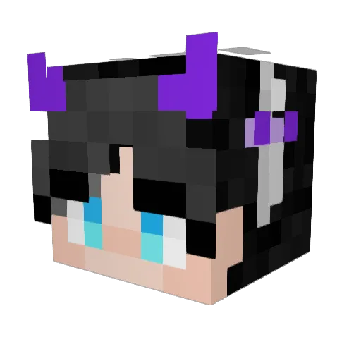 Blake0s Minecraft avatar head, 3D render