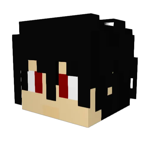 BlakeABoss Minecraft avatar head, 3D render
