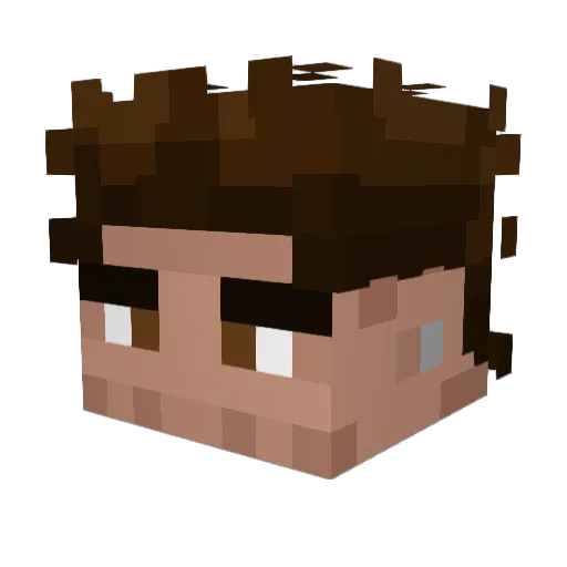 BlakeBandits Minecraft avatar head, 3D render