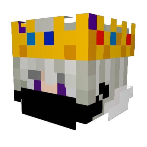 BlakeChanderu Minecraft avatar head, 3D render