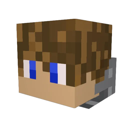 BlakeCruz Minecraft avatar head, 3D render
