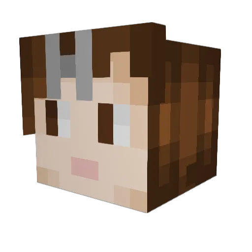 BlakeFrost Minecraft avatar head, 3D render