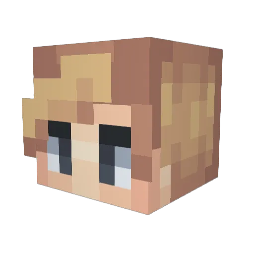 BlakeMc2000 Minecraft avatar head, 3D render