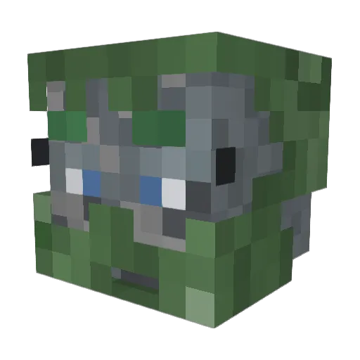 BlakeR18 Minecraft avatar head, 3D render