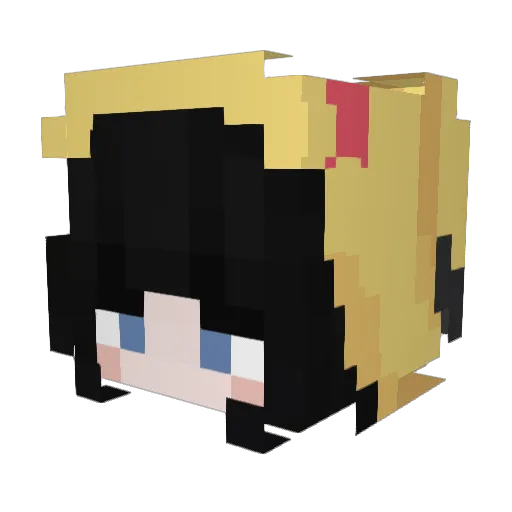 BlakeRizzo Minecraft avatar head, 3D render