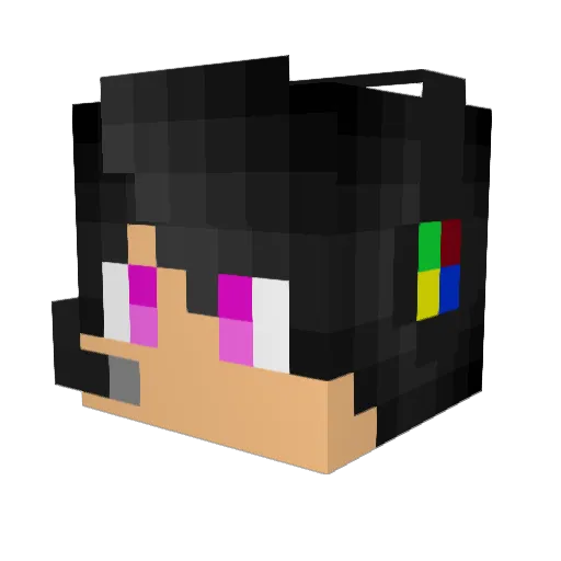 BlakeSly Minecraft avatar head, 3D render