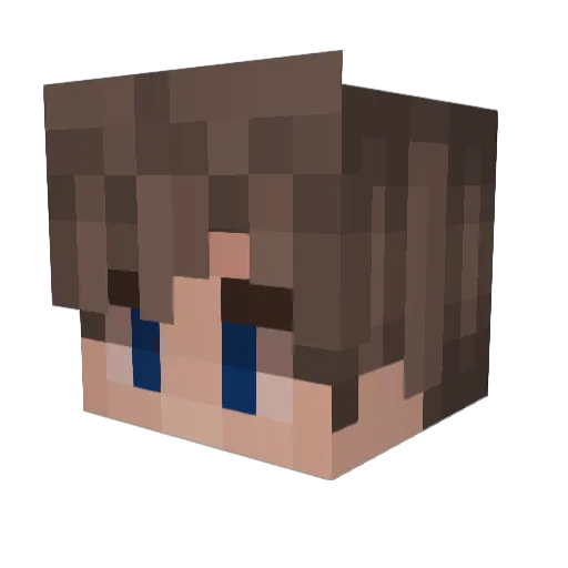 BlakeSparks Minecraft avatar head, 3D render