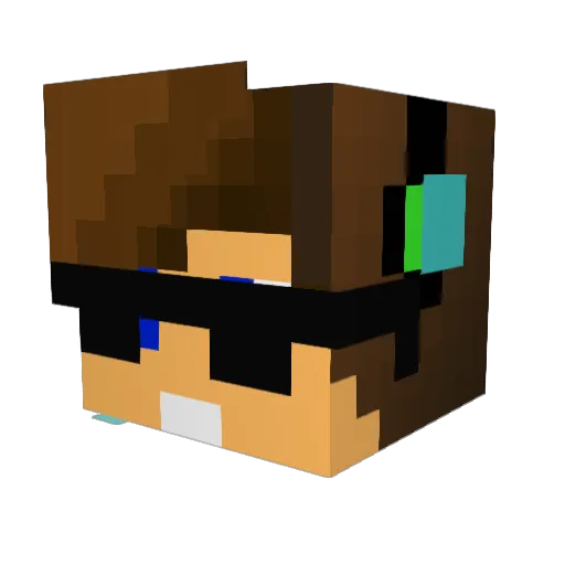 BlakeTDM623 Minecraft avatar head, 3D render