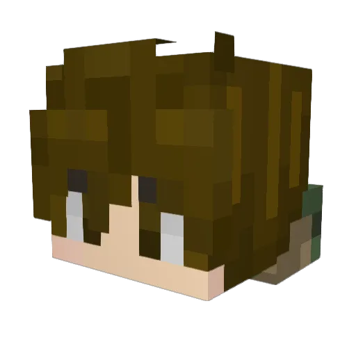 BlakeTheGamerE Minecraft avatar head, 3D render