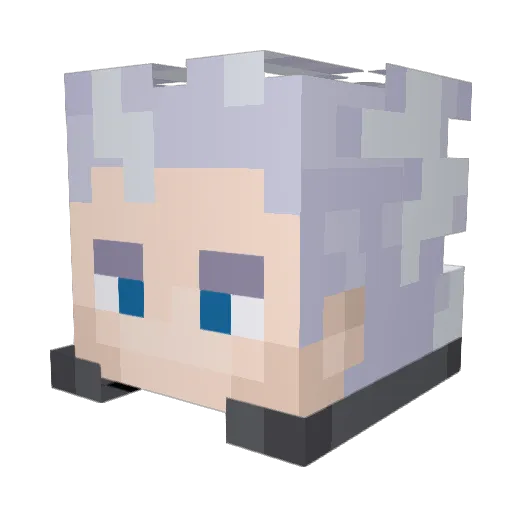 Blakeeej Minecraft avatar head, 3D render