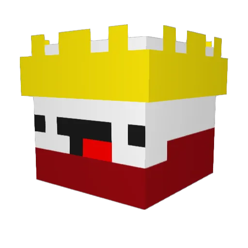 Blakelegend Minecraft avatar head, 3D render